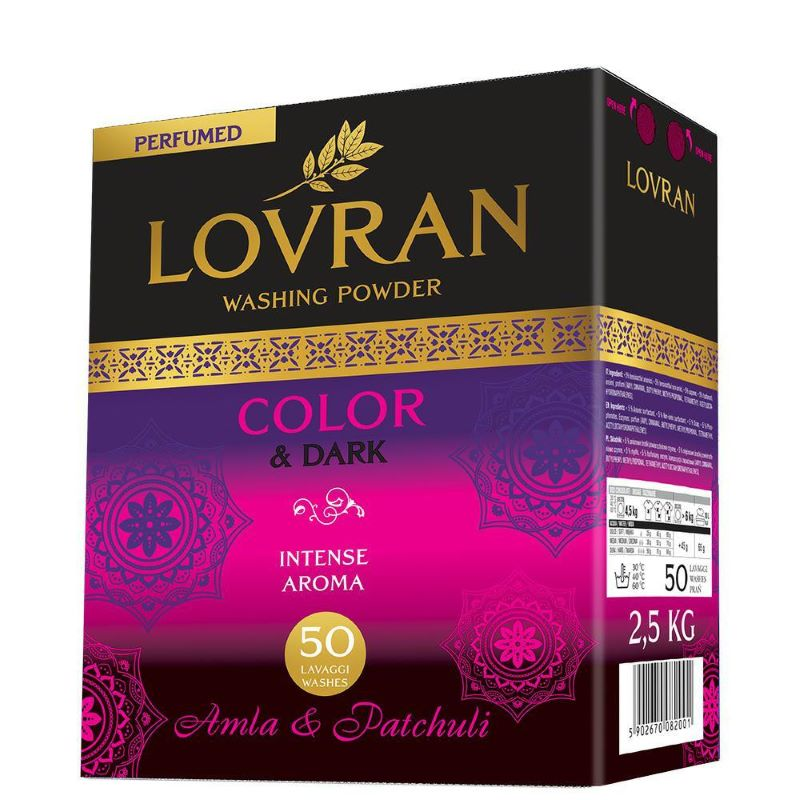 LOVRAN Color & Black prášek na praní 50 praní