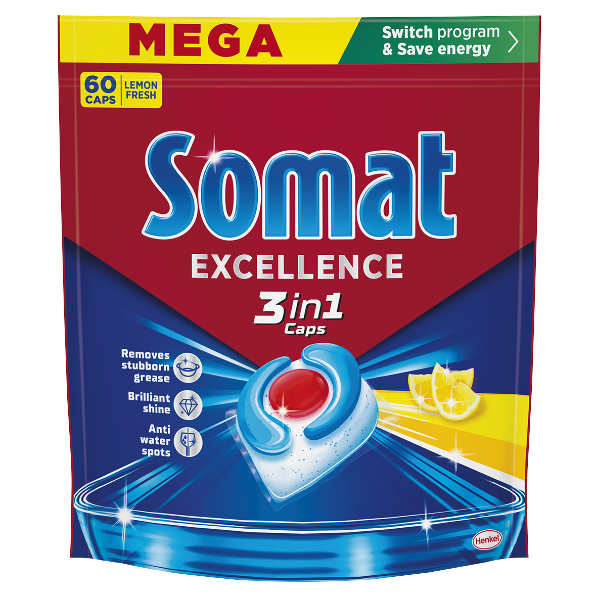 Somat All in 1 Lemon tablety do myčky 60 ks