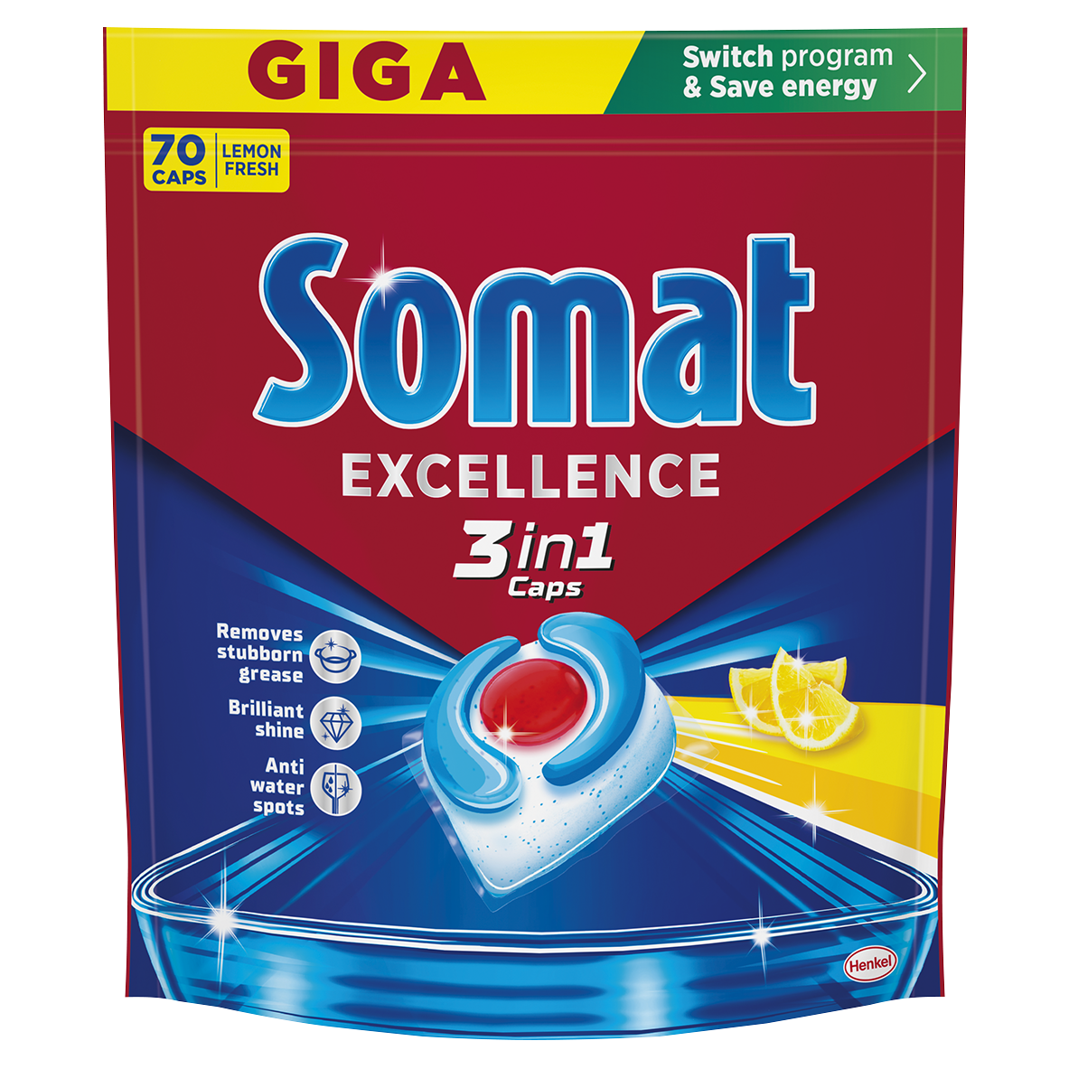 Somat All in 1 Lemon tablety do myčky 70 ks