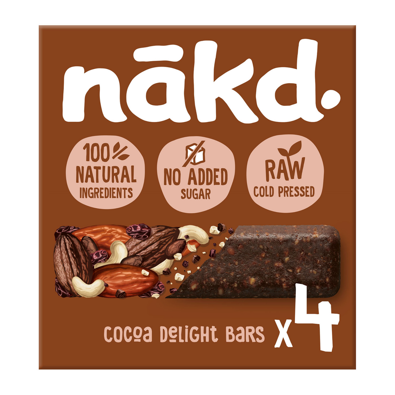 NAKD Cocoa Delight 4 x 35 g