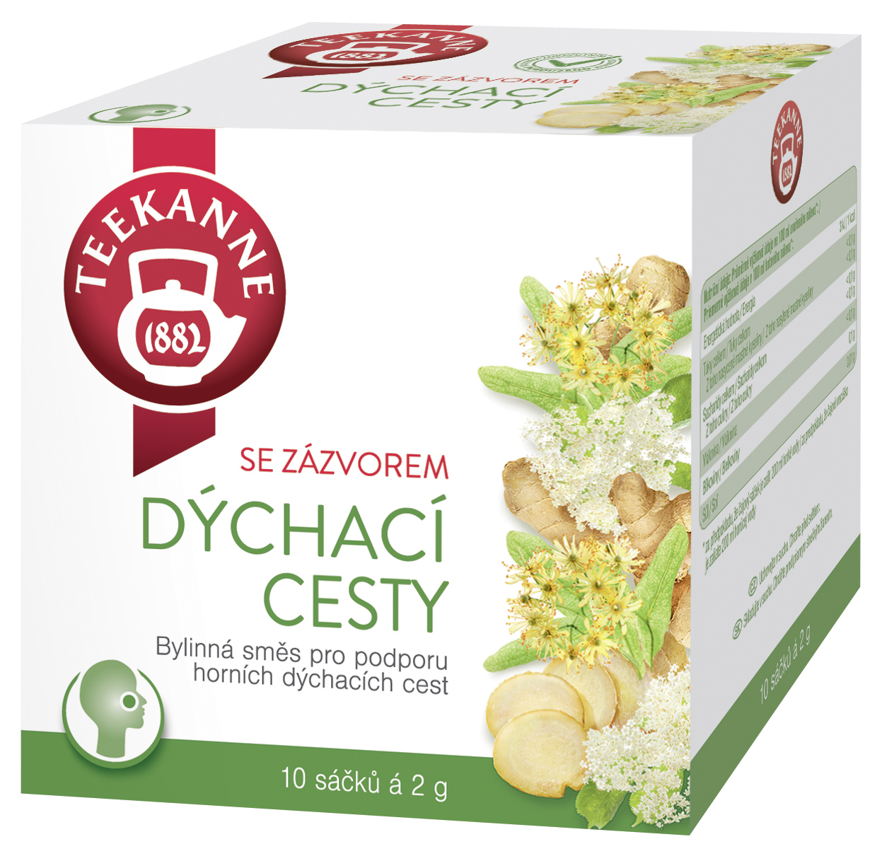 TEEKANNE Čaj na dýchací cesty se zázvorem 20 g