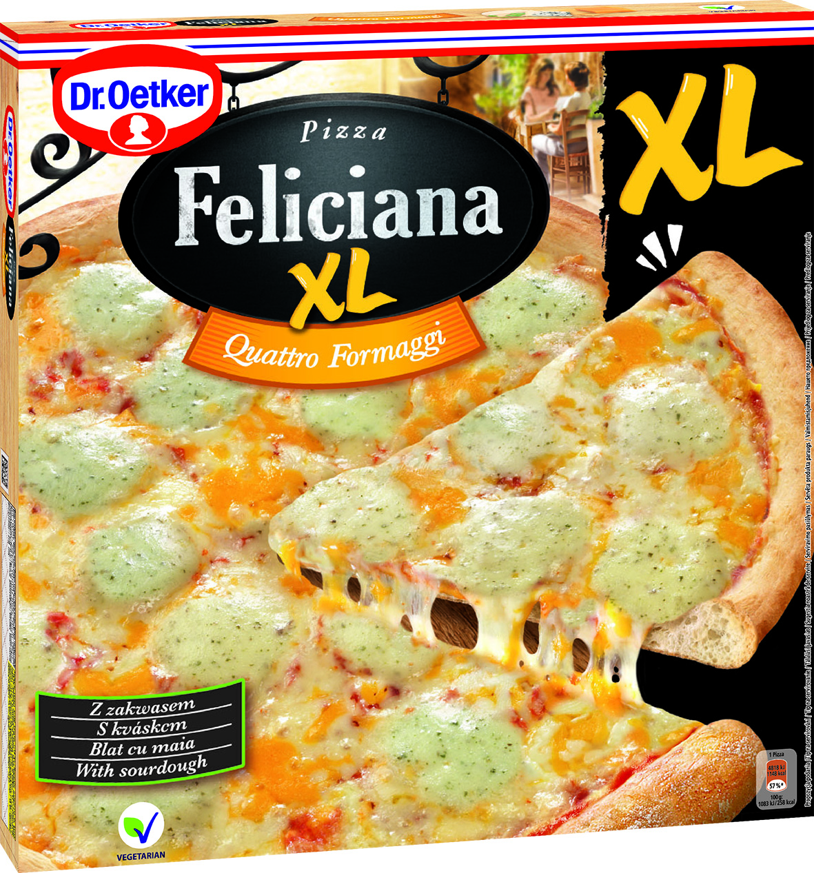 Dr. Oetker Feliciana XL Quattro Formaggi mraž. 429 g
