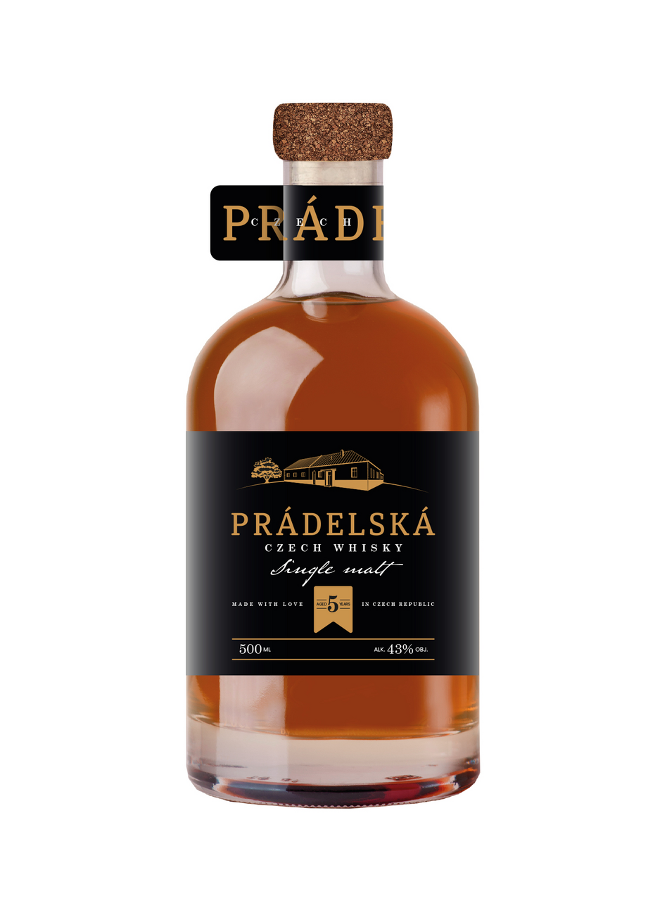 Prádelská česká Whisky 43 % 500 ml
