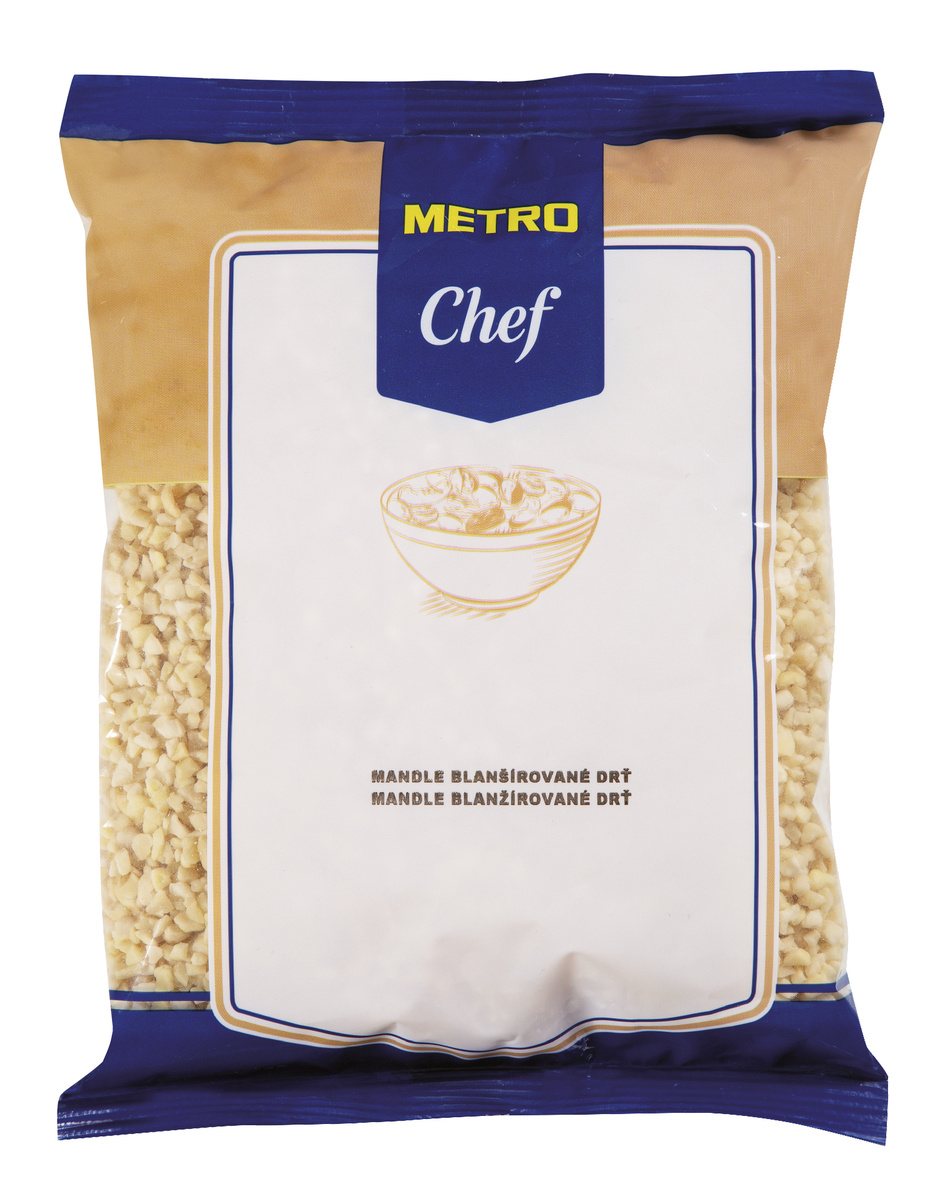 METRO Chef Mandle blanšírované drť 500 g fólie