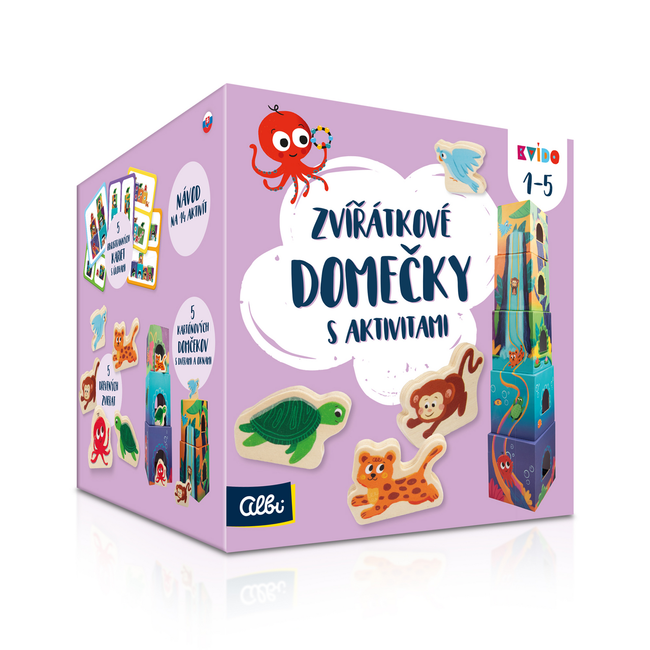 albi Kvído Zvířátkové domečky 1 ks