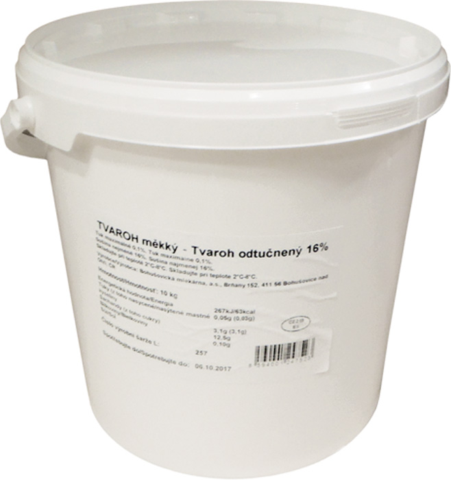 Kapucín Tvaroh měkký 16% chlaz. 10 kg