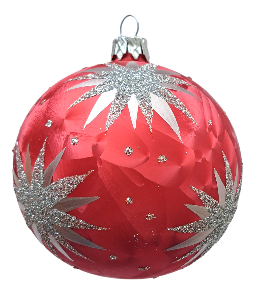 Tarrington House Ozdoby hvězdy červené 8 cm 4 ks