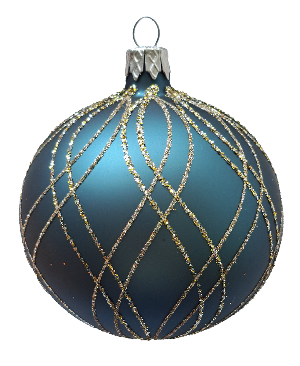 Tarrington House Ozdoby šedomodré 8 cm 4 ks