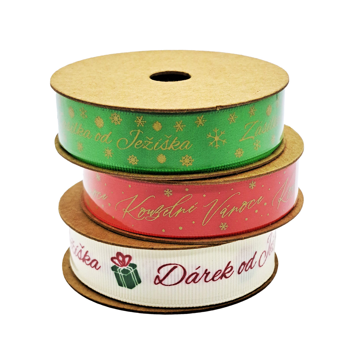 Stuha látková CZ nápisy 1 ks