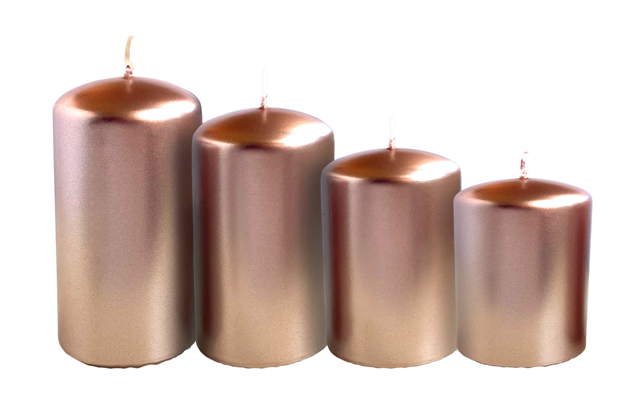 aro Svíčky schody růžové 223355 4 ks