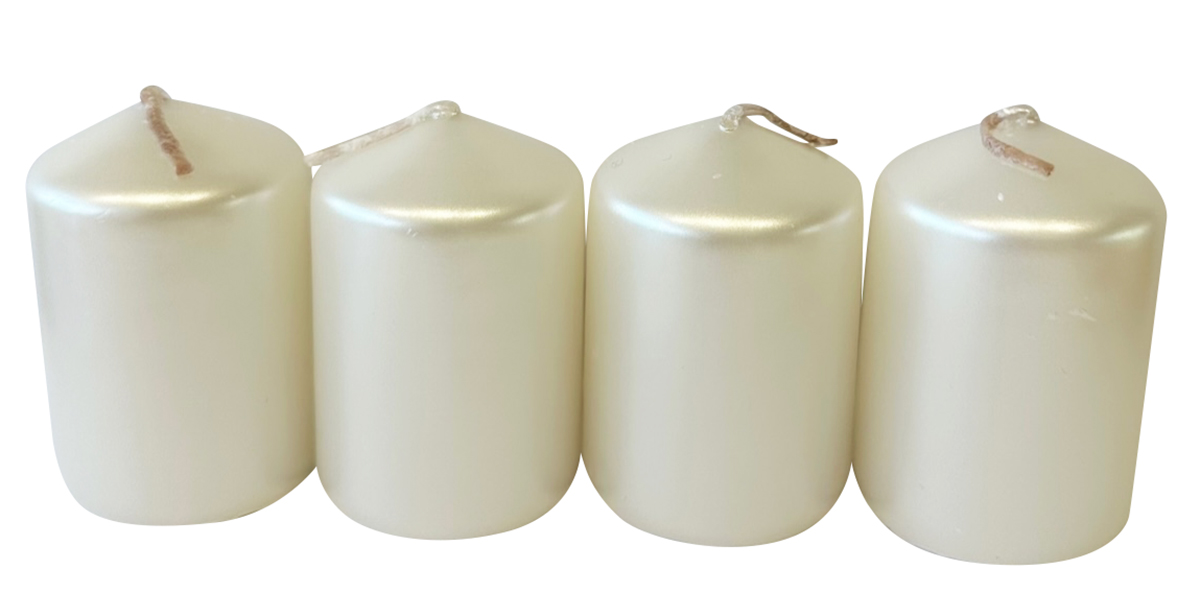 aro Svíčky 60/100 bílé 223349 4 ks