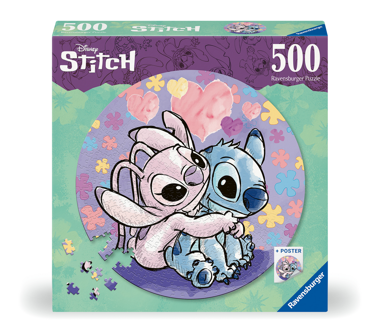Kruhové puzzle Disney Stitch 1 ks