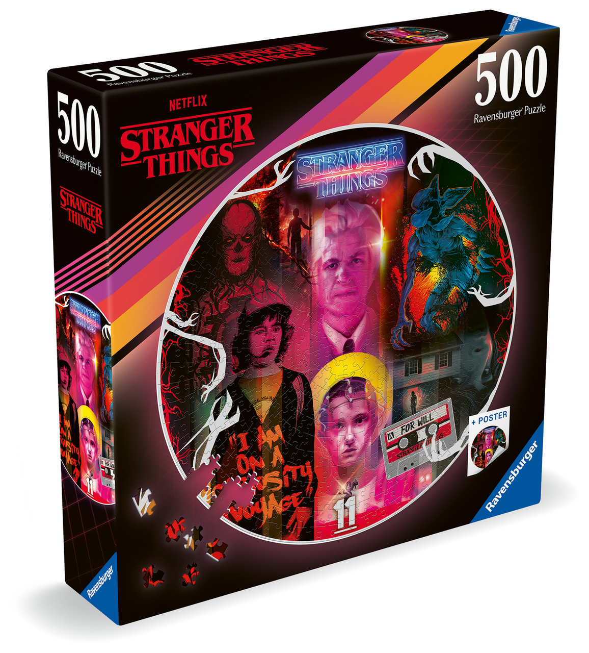 Kruhové puzzle Stranger Things 1 ks