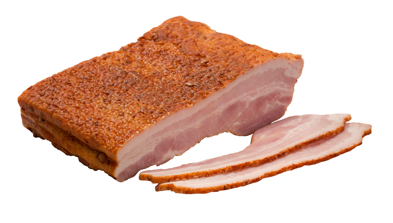 KOSTELECKÉ UZENINY Slanina pikant deli chlaz. cca 1,2 kg