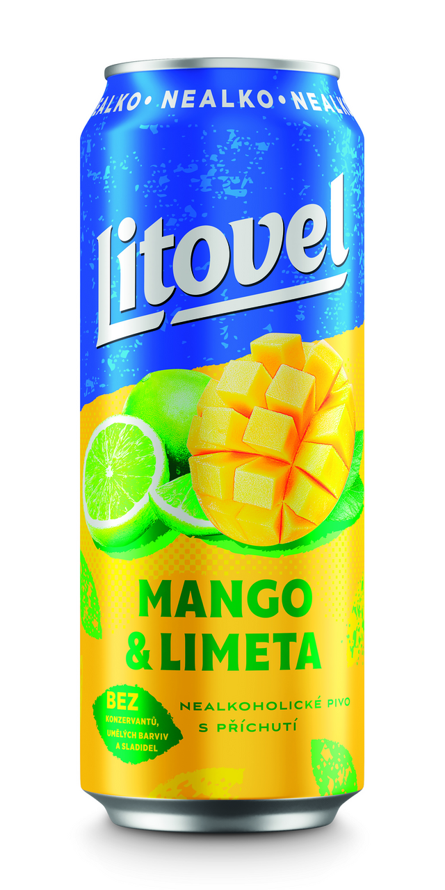 Litovel mango limeta 4 x 500 ml plech