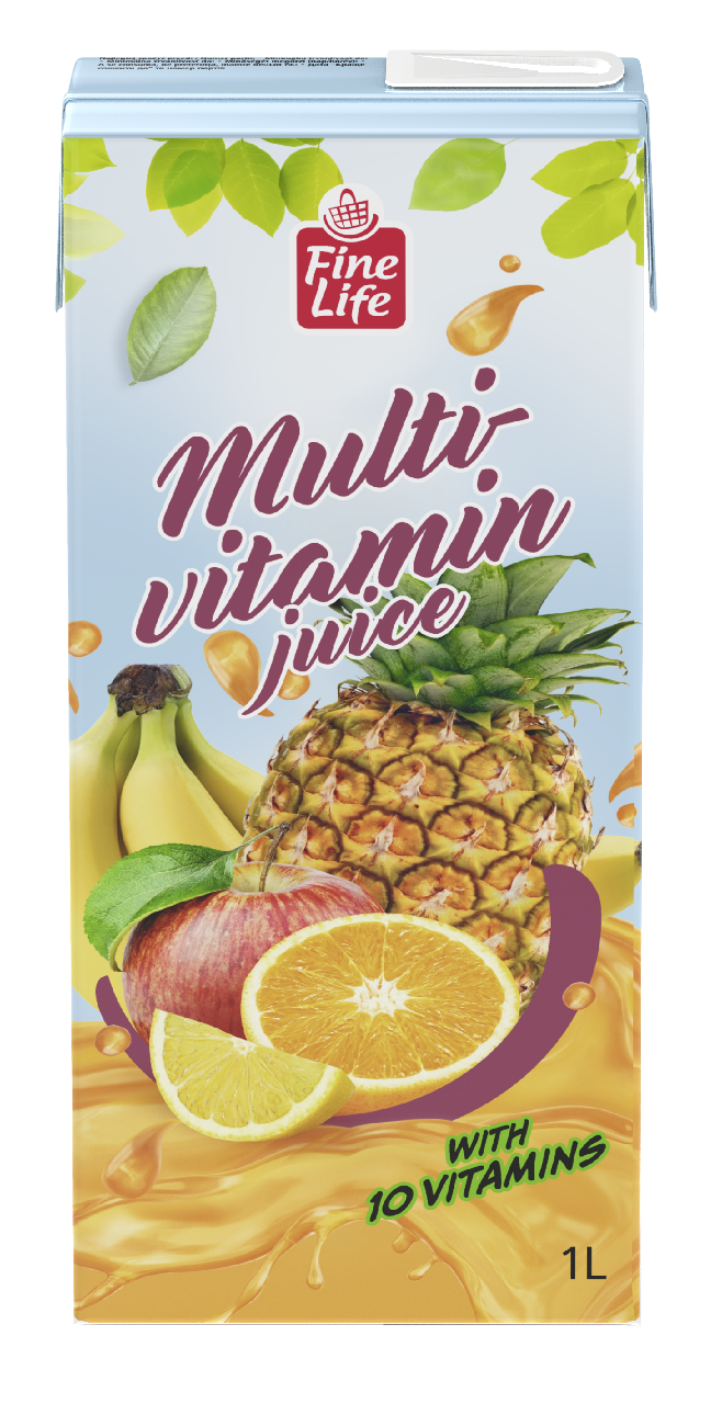 Fine Life multivitamín 100% 12 x 1 l