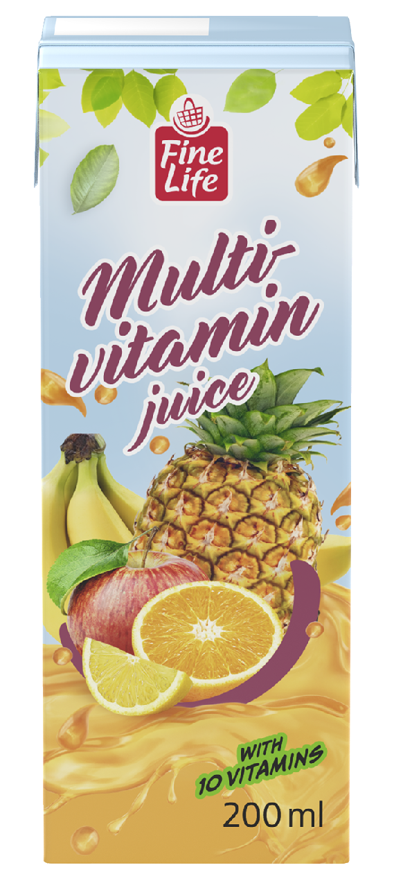 Fine Life multivitamín 100% 27 x 200 ml