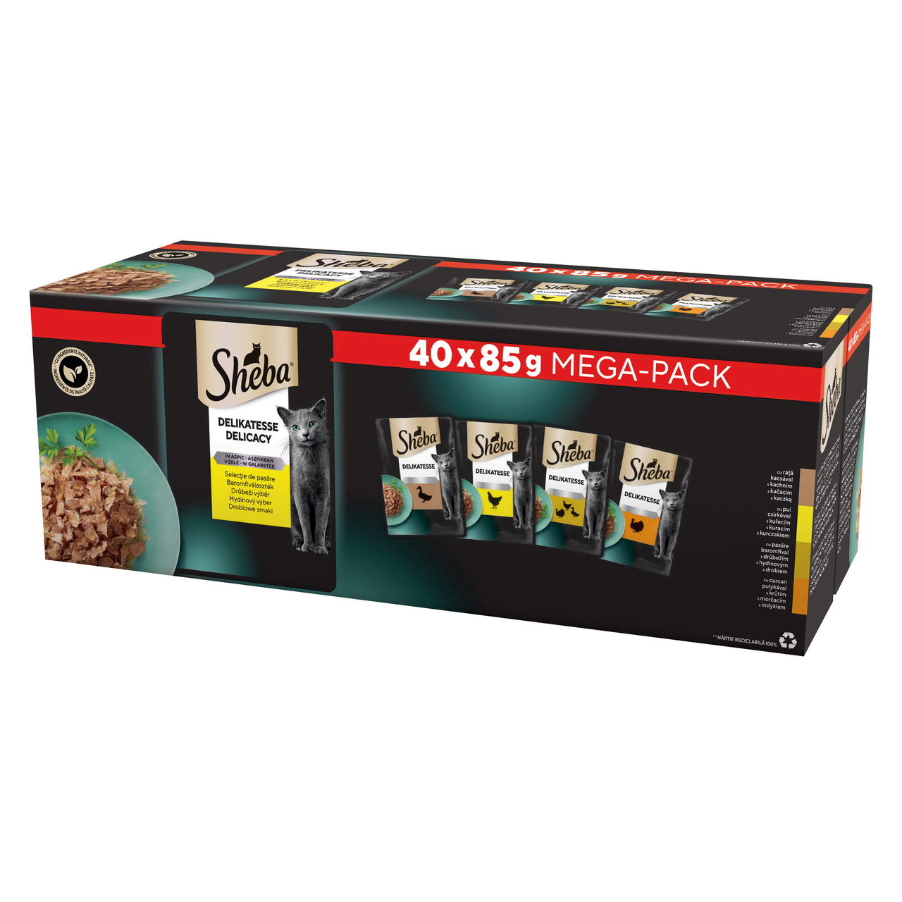 Sheba Drůbeží Mix kapsičky pro kočky 40 x 85 g
