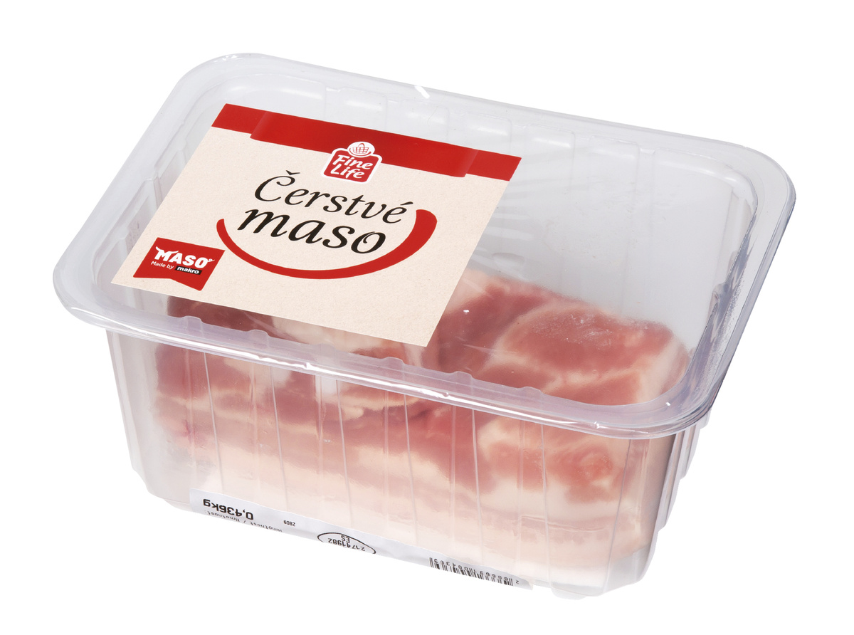 Fine Life Vepřový bok bez kosti s kůží ochranná atmos. chlaz. 500 g