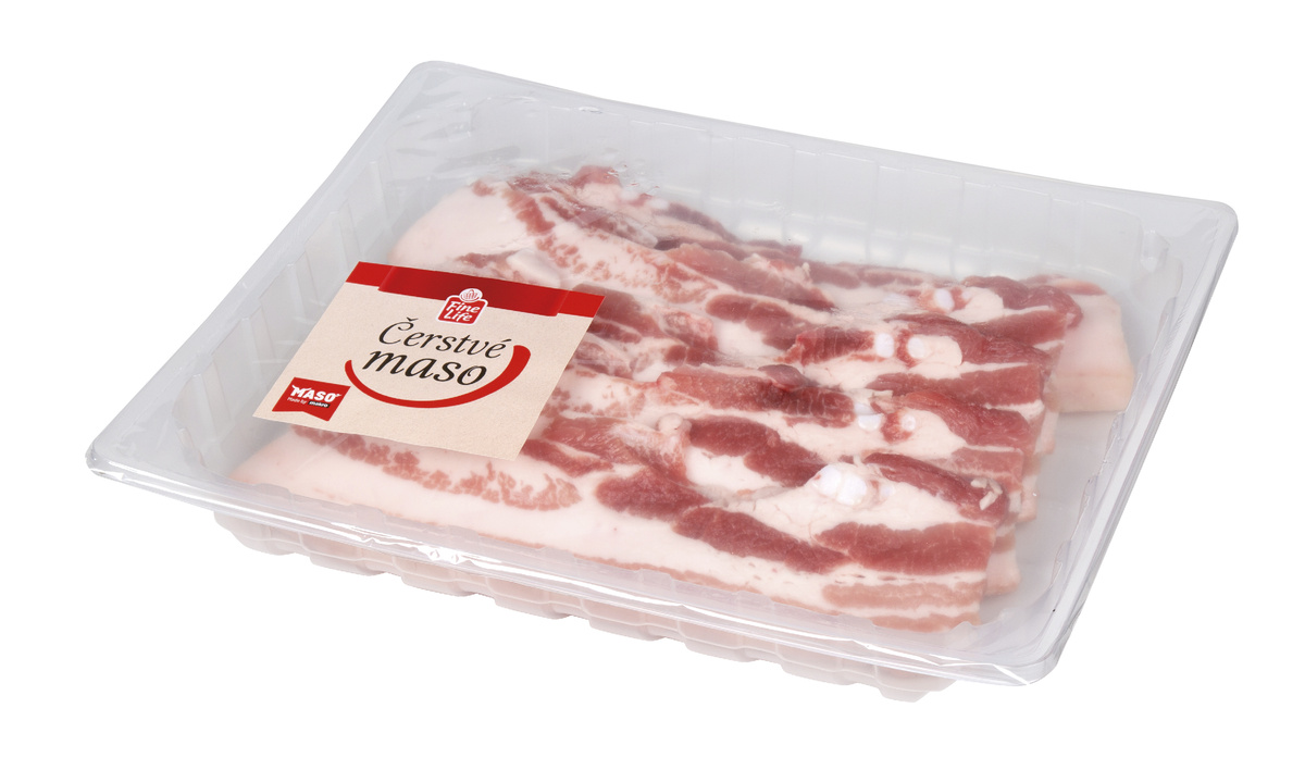 Fine Life Vepřový bok bez kosti s kůží plátky chlaz. 