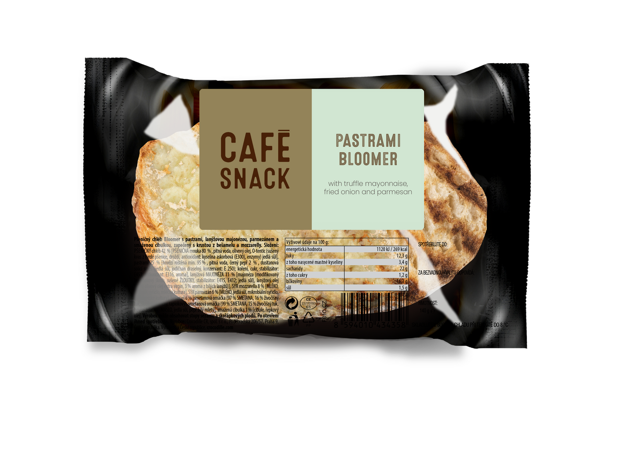 CAFE SNACK Bloomer Gourmet Pastrami lanýž mraž. 6 x 195 g