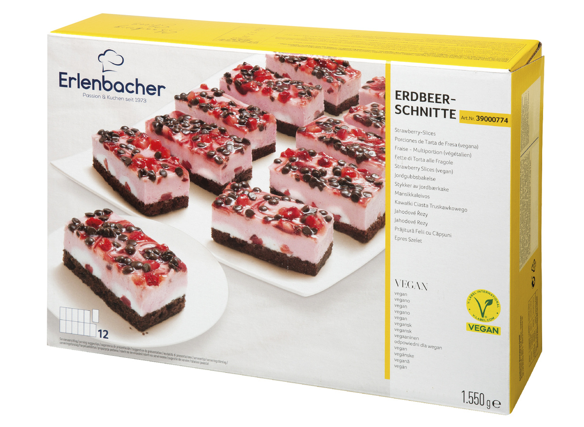erlenbacher Jahodové řezy Vegan mraž. 1550 g