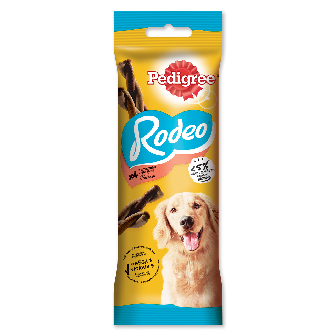 Pedigree Rodeo s hovězím pro psy 70 g