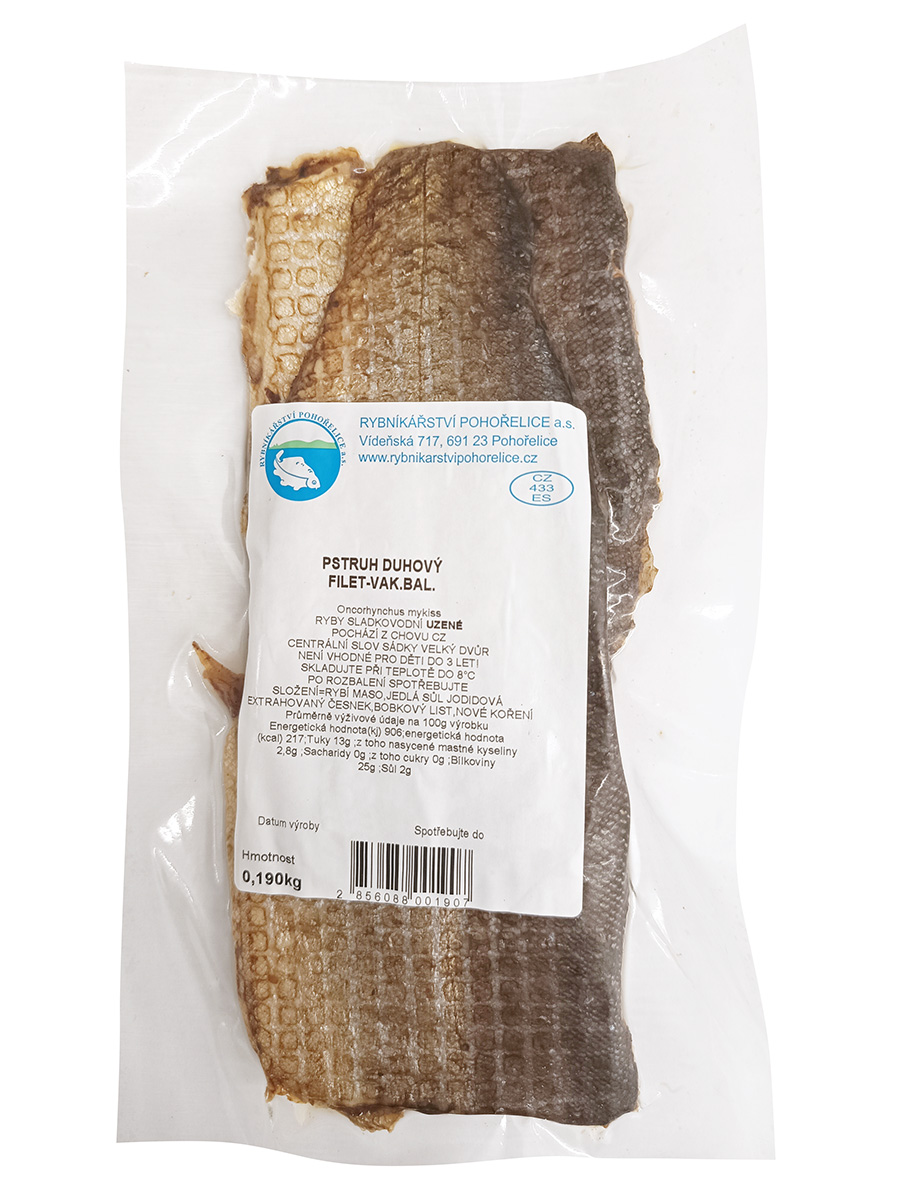 Pstruh uzený filet chlaz. cca 150 g