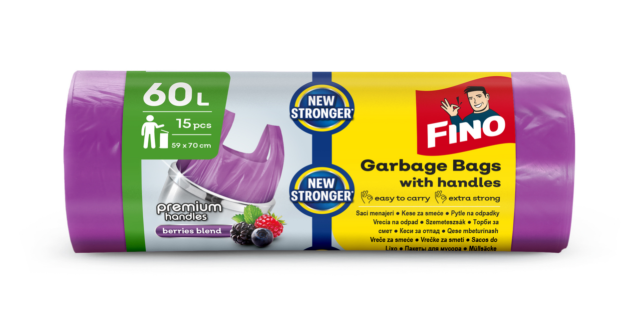 FINE Pytle na odpad Premium 60 l 15 ks