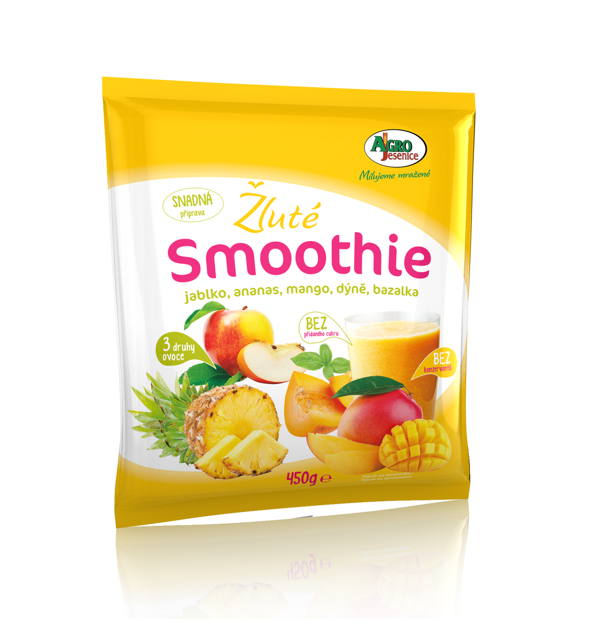 AGRO Smoothie žluté mraž. 450 g