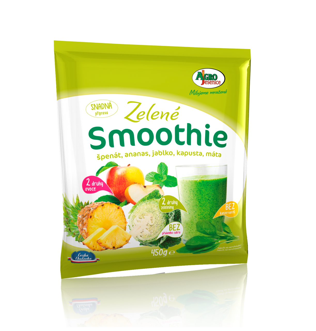 AGRO Smoothie zelené mraž. 450 g