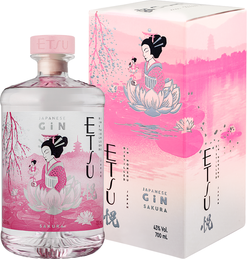 ETSU Sakura Japanese Gin 43% 700 ml