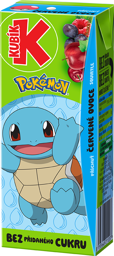 KUBÍK Pokémon červené ovoce 27 x 200 ml