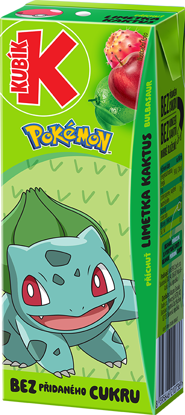 KUBÍK Pokémon kaktus limetka 27 x 200 ml