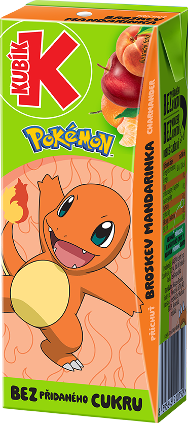 KUBÍK Pokémon mandarinka brusinka 200 ml