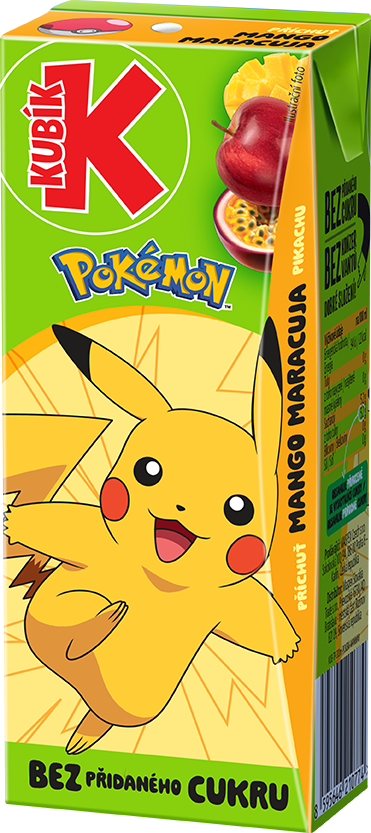 KUBÍK Pokémon mango maracuja 27 x 200 ml