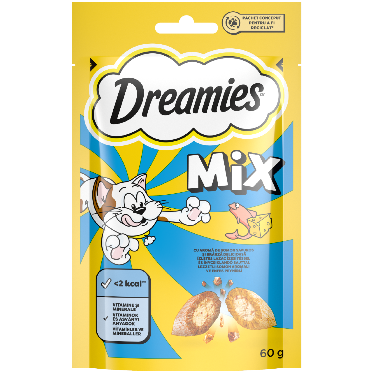 Dreaming Pochoutka losos a sýr pro kočky 60 g