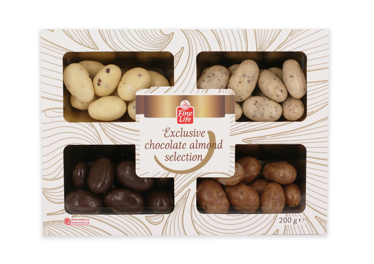 Fine Life Bonboniéra mandle čokoláda 200 g