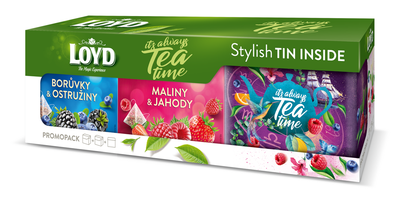 LOYD Set 2 x čaj + plech 80 g