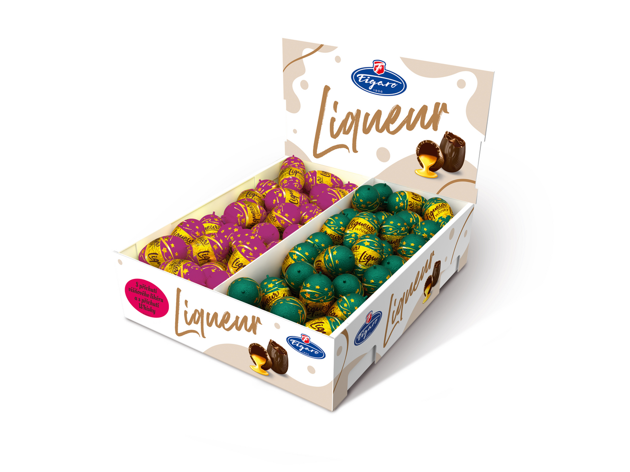 Figaro likérové šišky Whiskey višeň 27,5 g