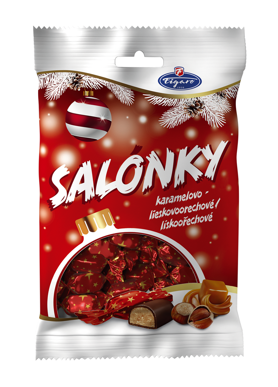 Figaro Salónky lískooříškové a karamel 400 g