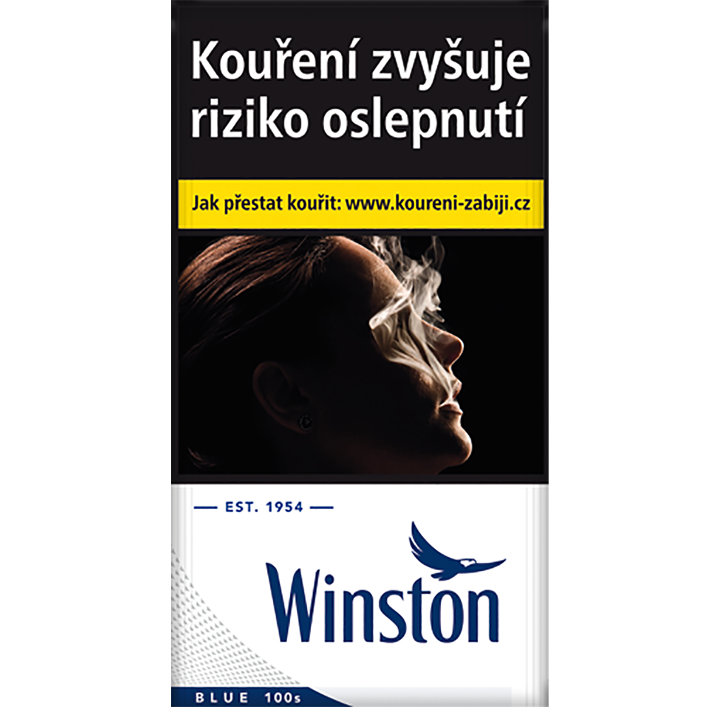 Winston Blue 100 dlouhé tvrdé bal. 10 krab. 20 ks kolek R 156 Kč VO cena