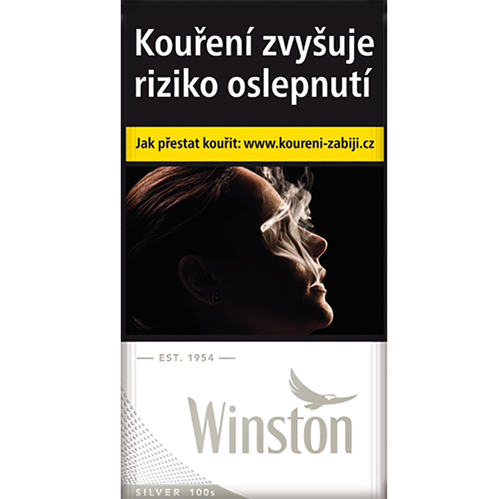 Winston Silver 100 dlouhé tvrdé bal. 10 krab. 20 ks kolek R 156 Kč VO cena