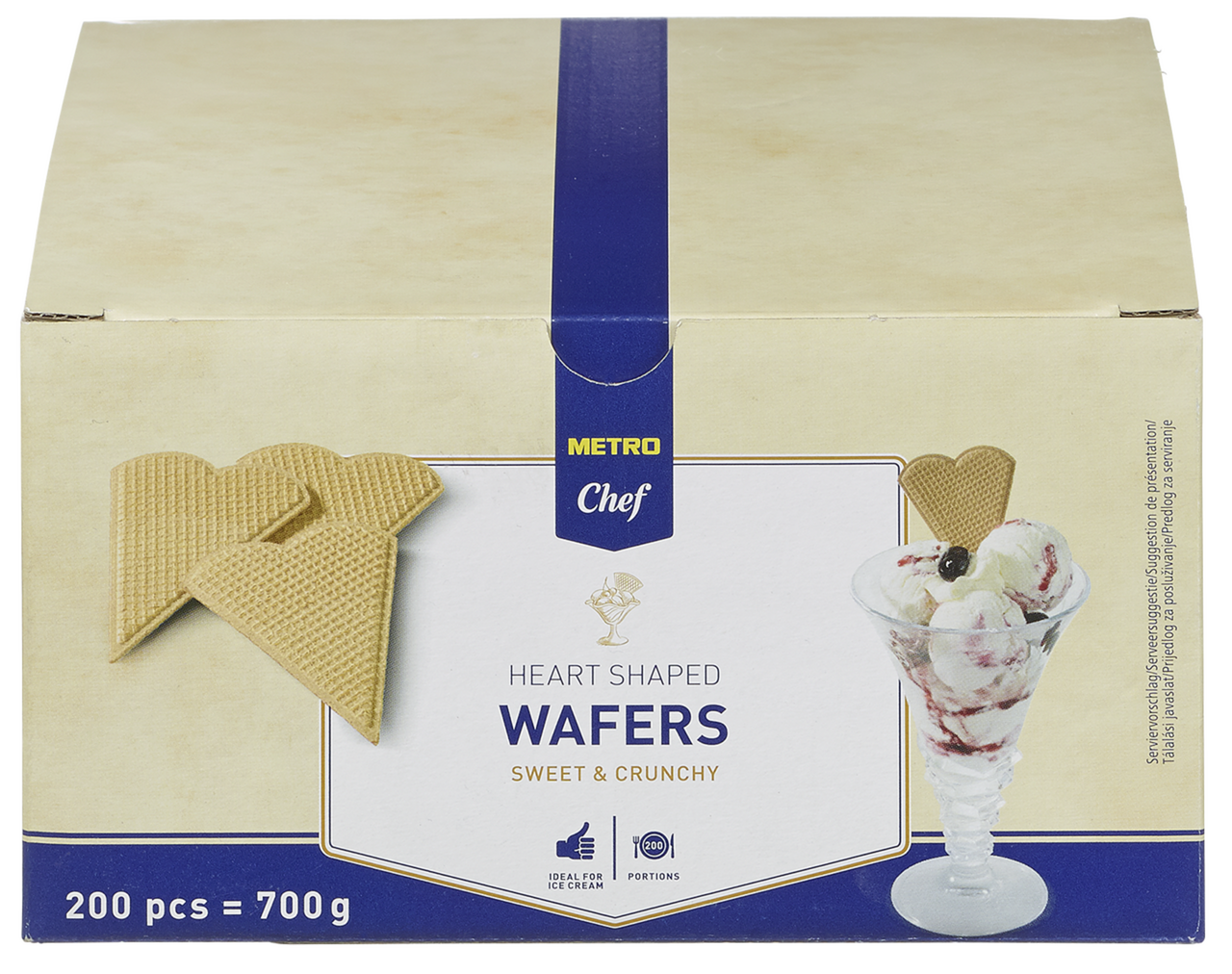 METRO Chef Zmrzlinové oplatky srdce 200 ks