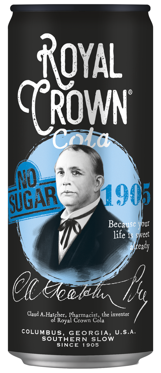 ROYAL CROWN No Sugar 24 x 330 ml plech