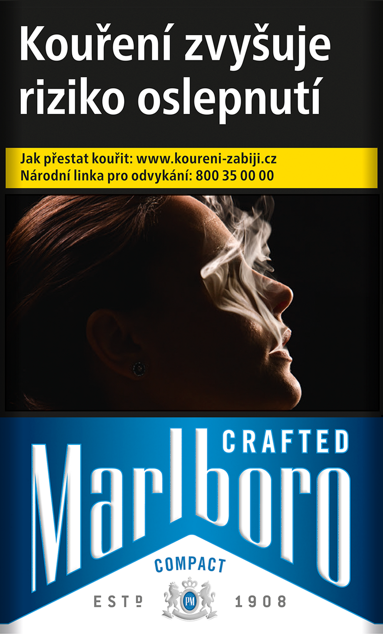Marlboro Crafted CB king size tvrdé slim bal. 10 krab. 20 ks kolek R 154 Kč VO cena