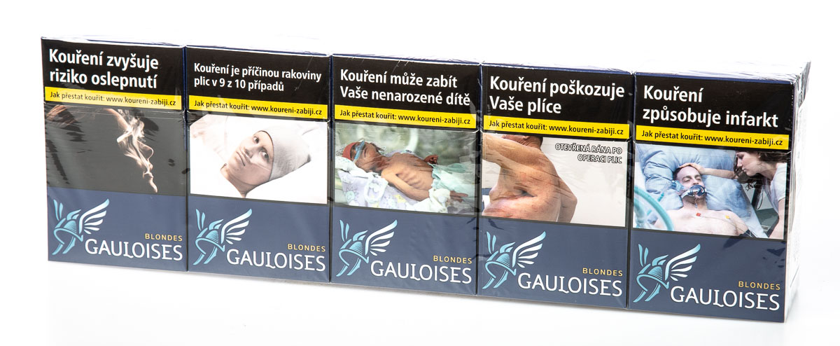 GAULOISES Blondes Blue king size tvrdé bal. 10 krab. 20 ks kolek R 166 Kč VO cena