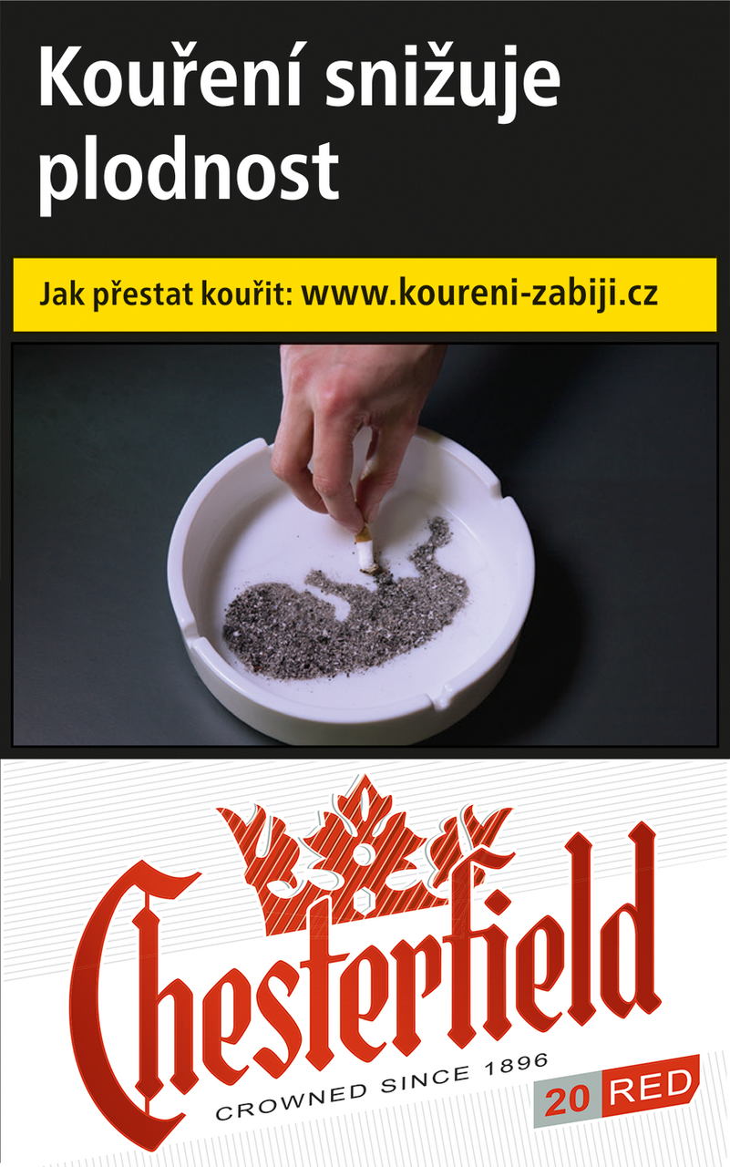 Chesterfield Red Crown king size tvrdé bal. 10 krab. 20 ks kolek R 156 Kč VO cena