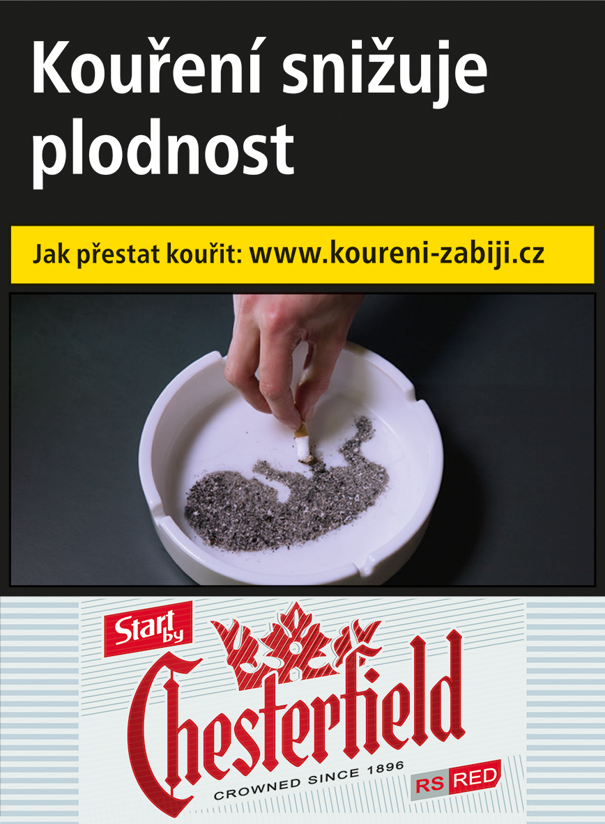 Chesterfield Red regular size tvrdé bal. 10 krab. 20 ks kolek R 156 Kč VO cena