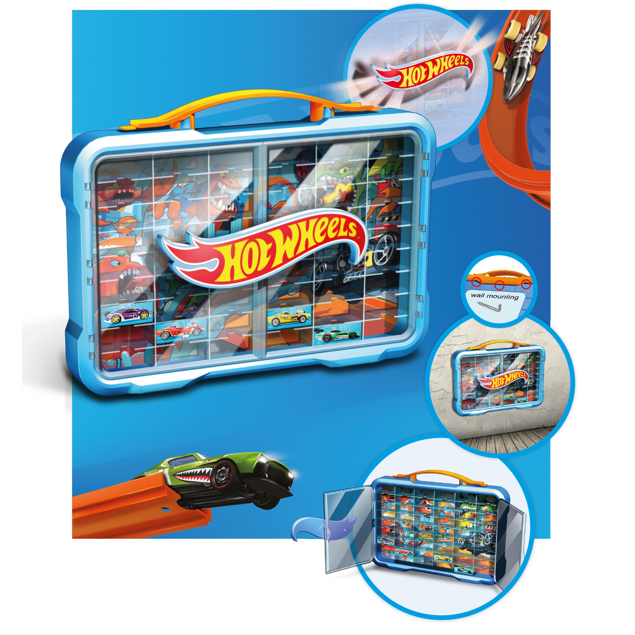 Hot Wheels Sběratelská vitrína s osvětlením 1 ks
